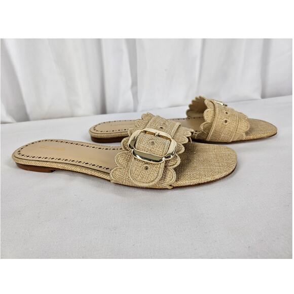 LAURROUDE CARROUSEL Sandals - Beige, Intricate Design, Women's Size 8.5 - Picture 4 of 7